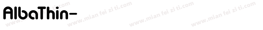 AlbaThin字体转换