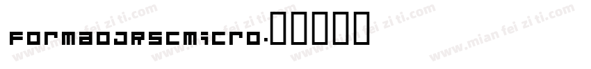 FormaDJRSCMicro字体转换
