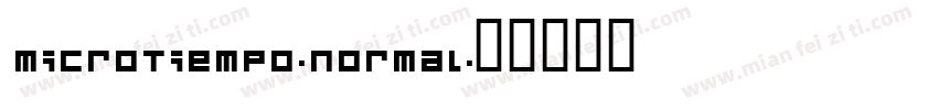 MicroTiempo-Normal字体转换