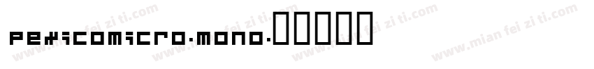 PexicoMicro-Mono字体转换