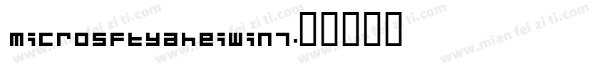 microsftyaheiwin7字体转换