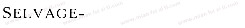 Selvage字体转换