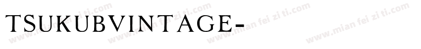 tsukubvintage字体转换