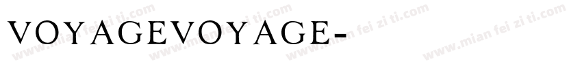 voyagevoyage字体转换
