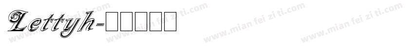 Lettyh字体转换