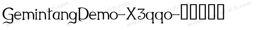 GemintangDemo-X3qqo字体转换