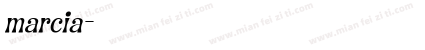 marcia字体转换