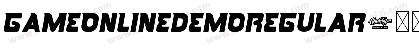 GameOnlineDemoRegular字体转换