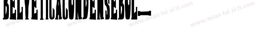 BelveticaCondenseBol字体转换