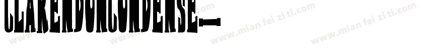ClarendonCondense字体转换
