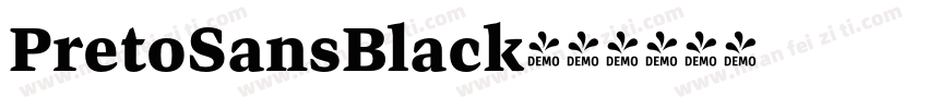PretoSansBlack字体转换