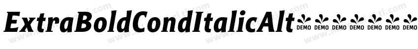 ExtraBoldCondItalicAlt手机版字体转换