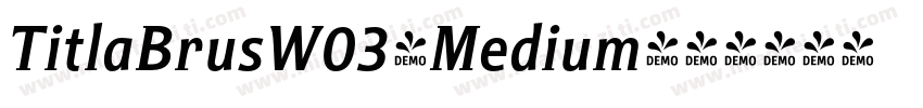 TitlaBrusW03-Medium字体转换