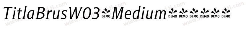 TitlaBrusW03-Medium字体转换