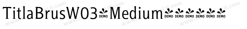 TitlaBrusW03-Medium字体转换