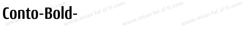 Conto-Bold字体转换