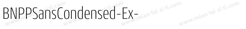 BNPPSansCondensed-Ex字体转换