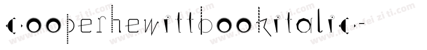 cooperhewittbookitalic字体转换