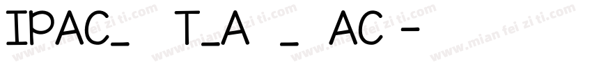 IPAC_FONT_ALL_BLACK字体转换