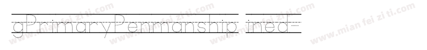 KgPrimaryPenmanshipLined字体转换