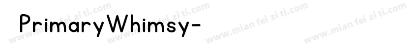 KGPrimaryWhimsy字体转换