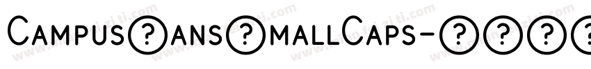 CampusSansSmallCaps字体转换