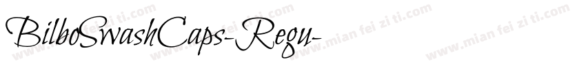BilboSwashCaps-Regu字体转换