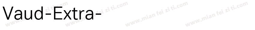 Vaud-Extra字体转换