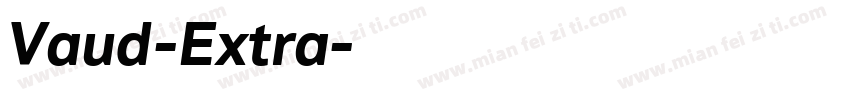 Vaud-Extra字体转换