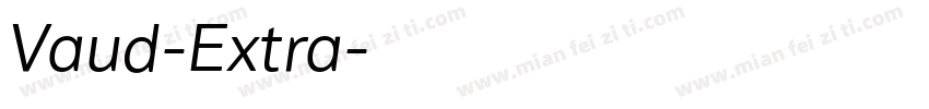 Vaud-Extra字体转换