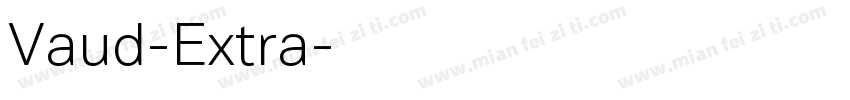Vaud-Extra字体转换
