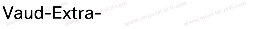 Vaud-Extra字体转换