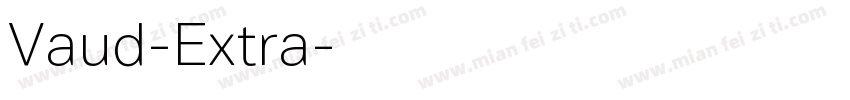 Vaud-Extra字体转换