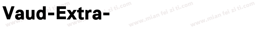 Vaud-Extra字体转换