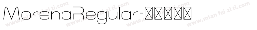 MorenaRegular字体转换