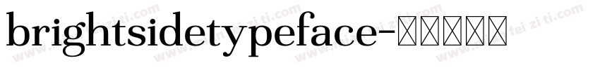 brightsidetypeface字体转换