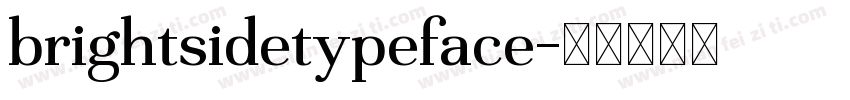 brightsidetypeface字体转换