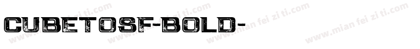 CubeTosf-Bold字体转换