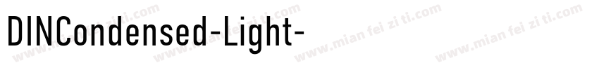 DINCondensed-Light字体转换