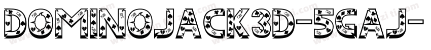 DominoJack3D-5Gaj字体转换
