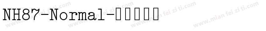 NH87-Normal字体转换