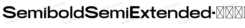 SemiboldSemiExtended字体转换
