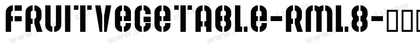 FruitVegetable-rml8字体转换