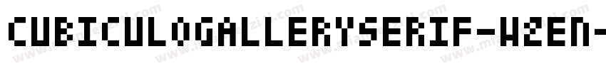 CubiculogallerySerif-w2en字体转换