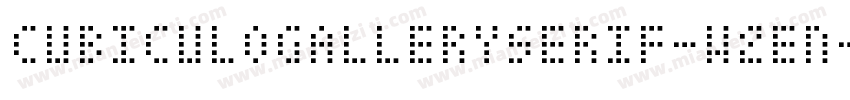 CubiculogallerySerif-w2en字体转换