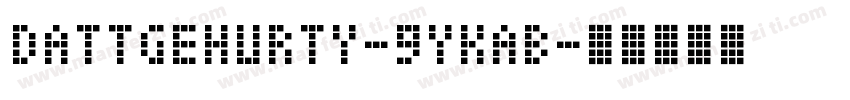 DattgeHurty-9YKaB字体转换