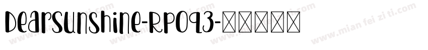 DearSunshine-Rp0q3字体转换