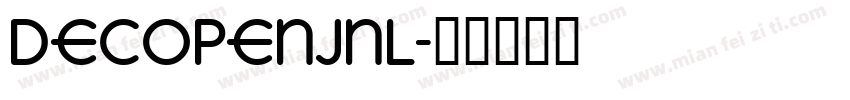 DecoPenJNL字体转换