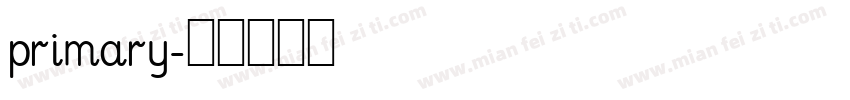 primary字体转换