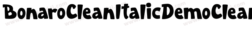 BonaroCleanItalicDemoCleanItalic-PKV6d字体转换